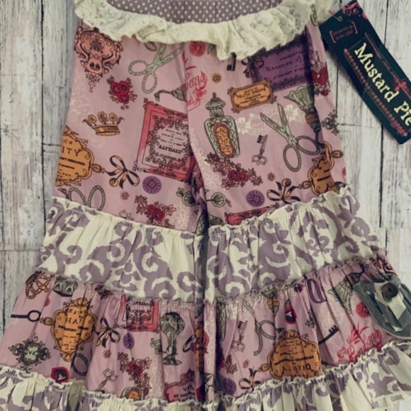 ~~~ MUSTARD PIE~~LAVENDER CHEVRON SET W/ PIXIE PANT~~~ - Picture 5 of 5